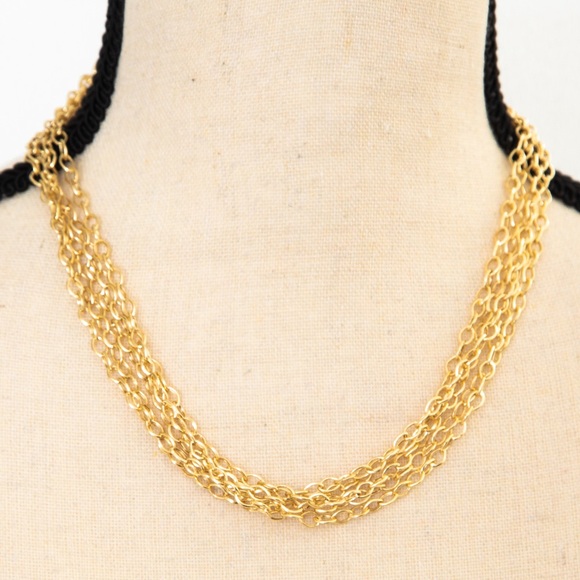 Technibond Jewelry Technibond 5 Strand Oval Link Necklace Sterling